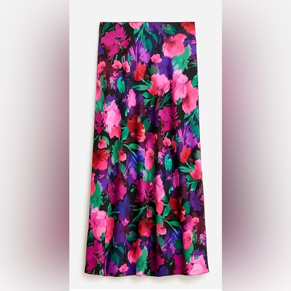 J. Crew Dresses & Skirts - NWT JCrew Gwyneth slip skirt in watercolor floral